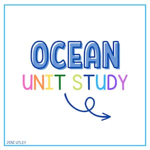 Unité océanique d&#39;étude pour le préscolaire | Activités océaniques imprimables | Programme d&#39;enseignement à domicile | Pack sciences, mathématiques, art et alphabétisation