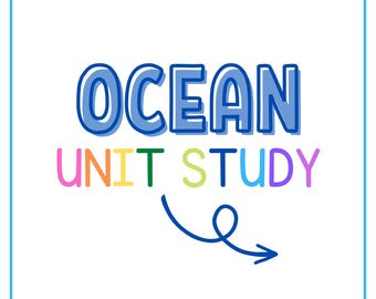 Ocean Preschool Unit Study | Homeschool Printable Activities (Digital Download)