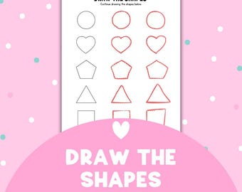 Draw the Shapes | Preschool Worksheet