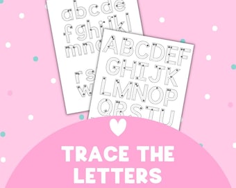 Letter Tracing Worksheet | Uppercase & Lowercase (Digital Download)