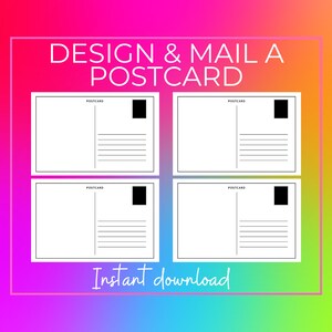 Entwerfe und versende eine Postkarte | Vorschuleinheit Studie | Post | Postamt