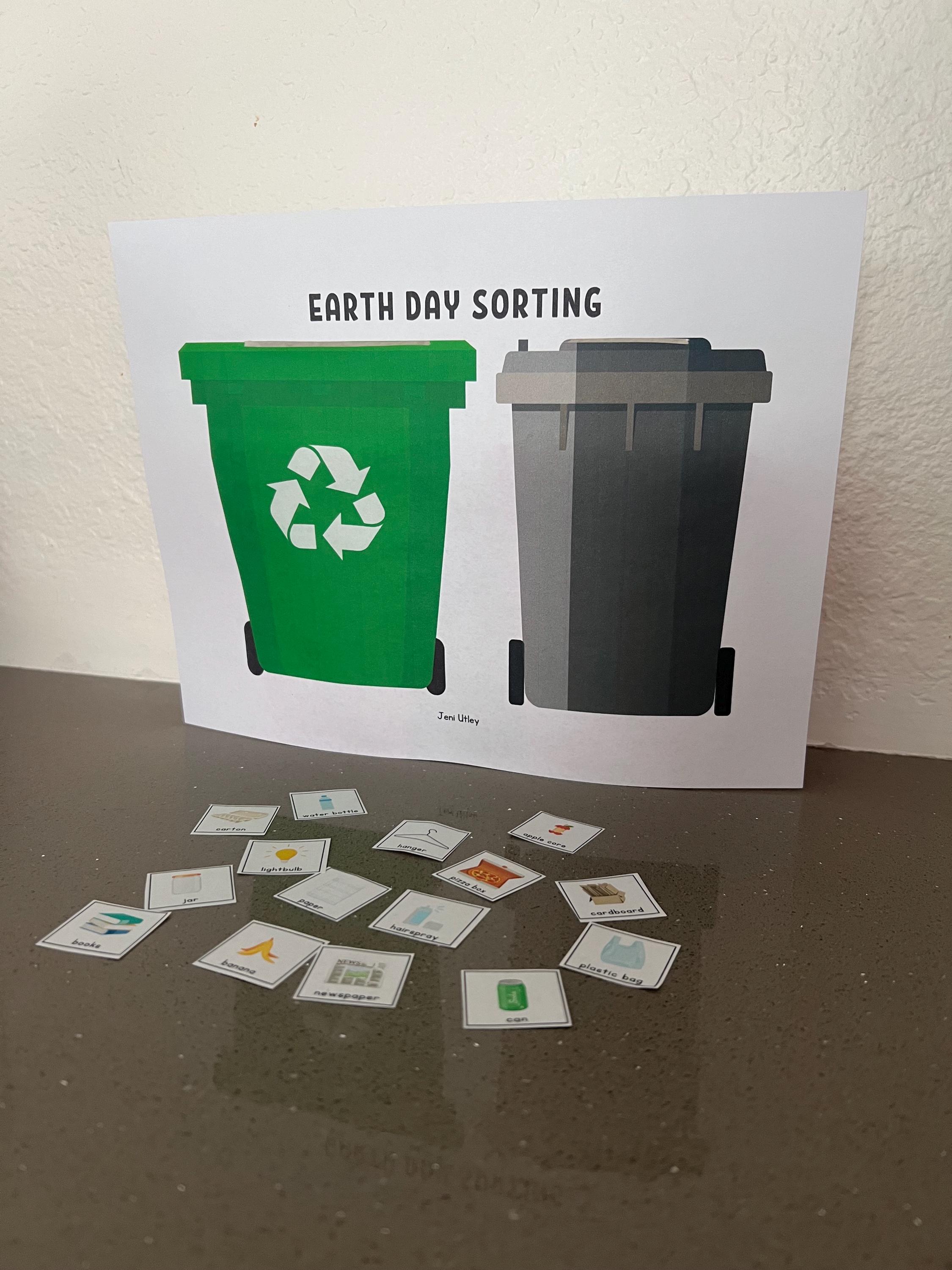 Earth Day Sorting Activity | Recycle Vs. Trash Printable for Preschool ...