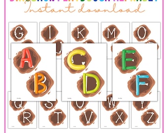 Dinosaur Playdough Alphabet | Preschool Activity
