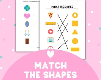 Match the Shapes | Preschool Worksheet