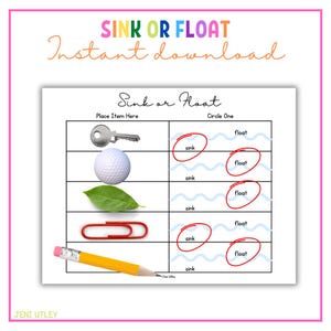 Sink or Float Activity - Preschool Fun!