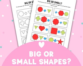 Big or Small Shapes | Preschool Worksheet