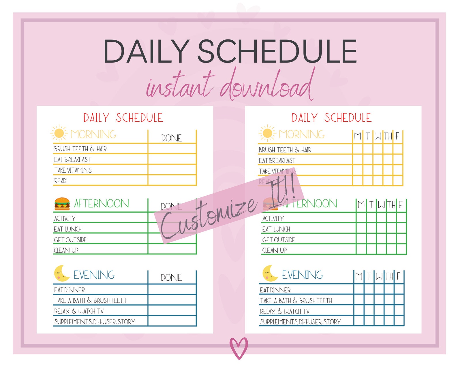 kids daily schedule sample kids daily schedule sample