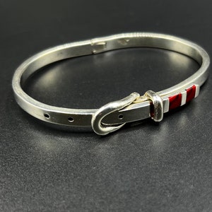 Mexico Sterling Silver Belt Buckle Bracelet - Etsy