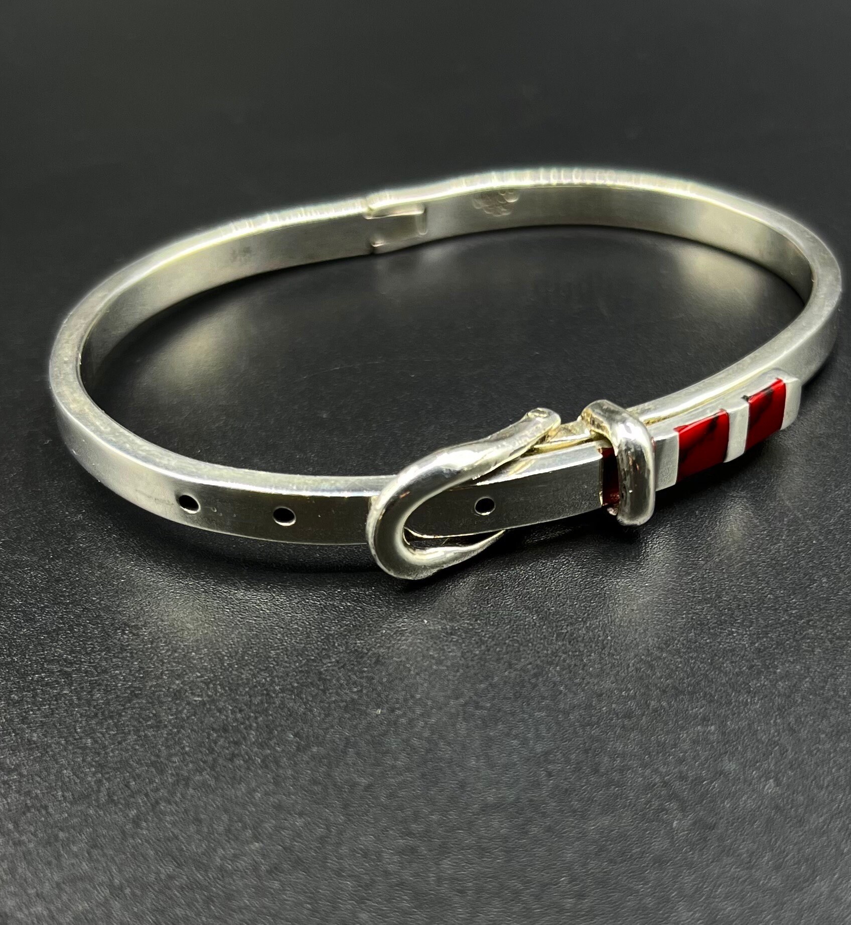 Mexico Sterling Silver Belt Buckle Bracelet - Etsy