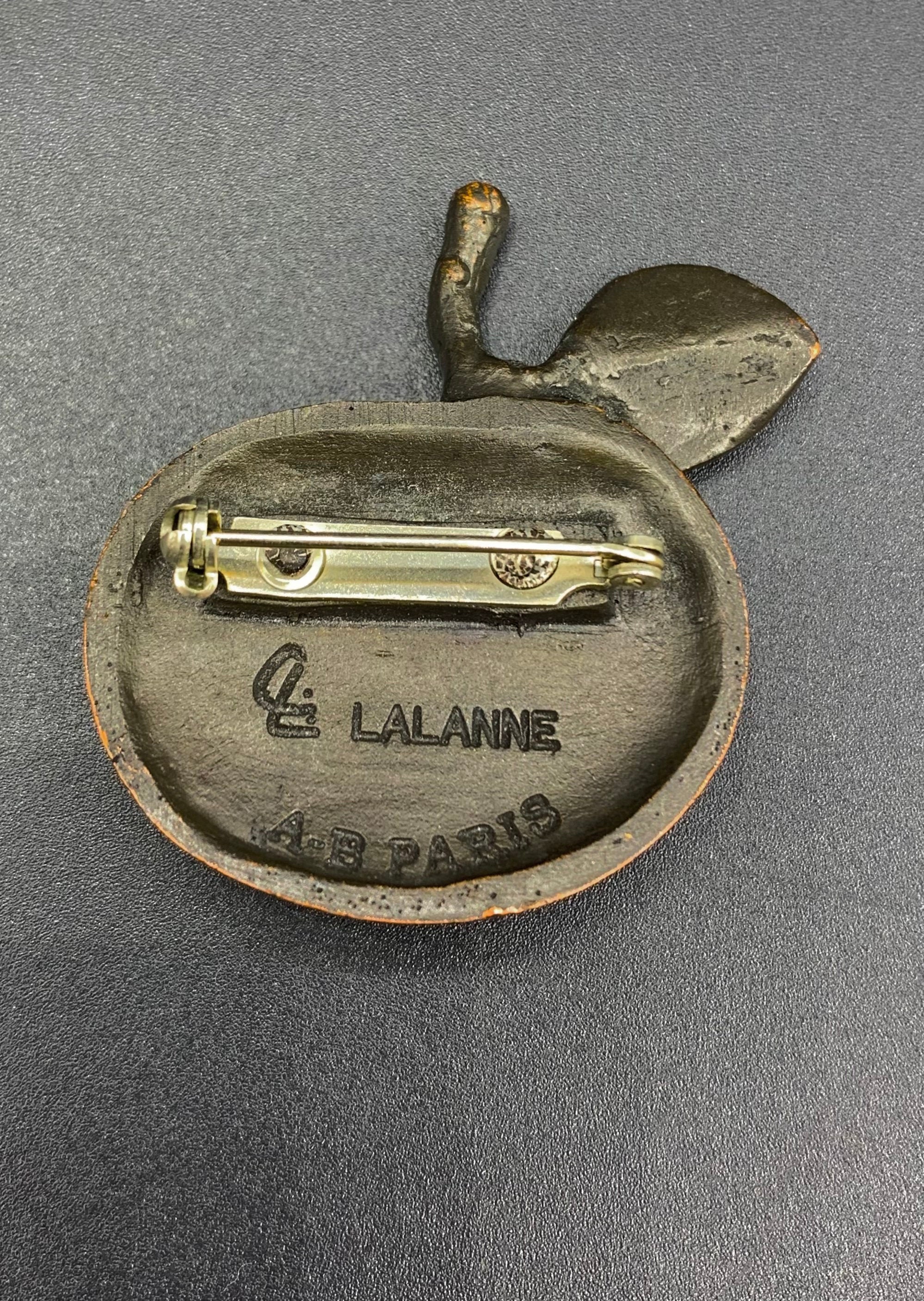 Apple Brooch Claude Lalanne Bronze Artist 1990 - Etsy