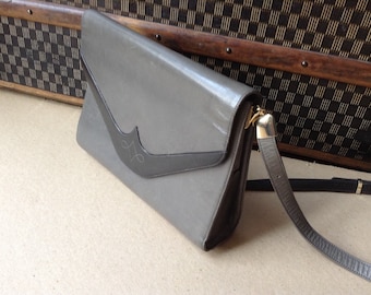 Bailly grey vintage leather bag