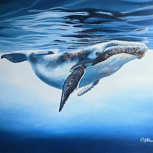Art Print on Paper of Original Oil Painting Seascape Digital