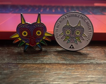 Legend of Zelda Majora's Mask Brooch Pins