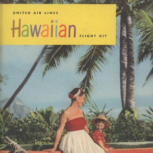 1952 United Air Lines Hawaiian Flight Kit