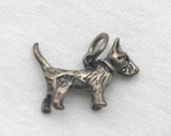 Sterling Silver Scottie Dog Charm