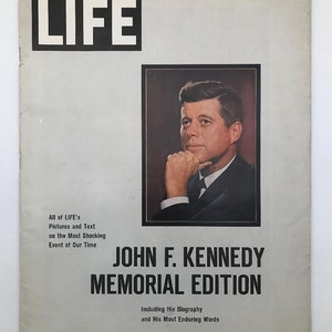 Vintage Life Magazine John F. Kennedy Memorial Edition