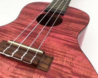 Kala Exotic Mahogany Magenta Ukulele - KA-CEMM