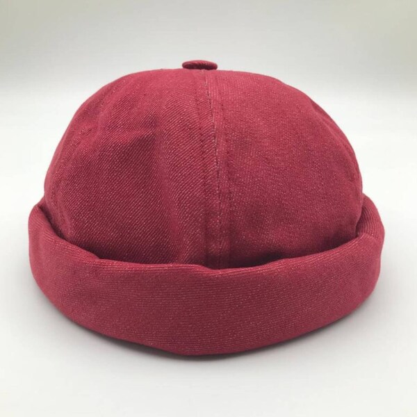 BÉTON CIRÉ Miki Docker Red Denim Hat