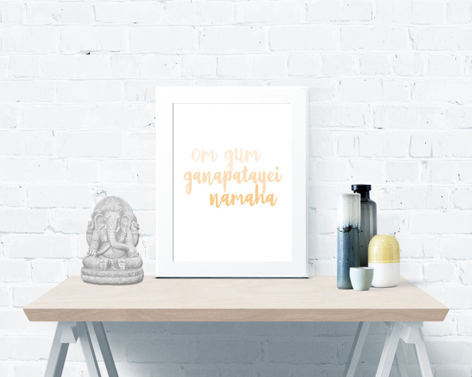 Sanskrit Mantra Om Gum Ganapatayei Namaha Instant Digital Etsy