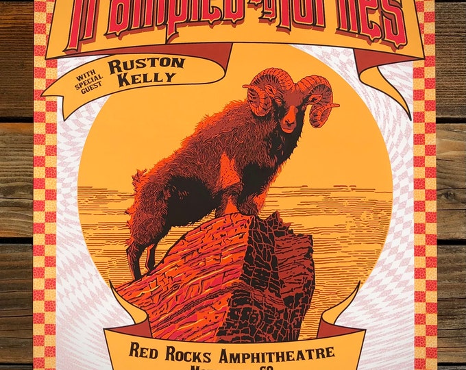Trampled by Turtles - Red Rocks 2022 Poster - Etsy
