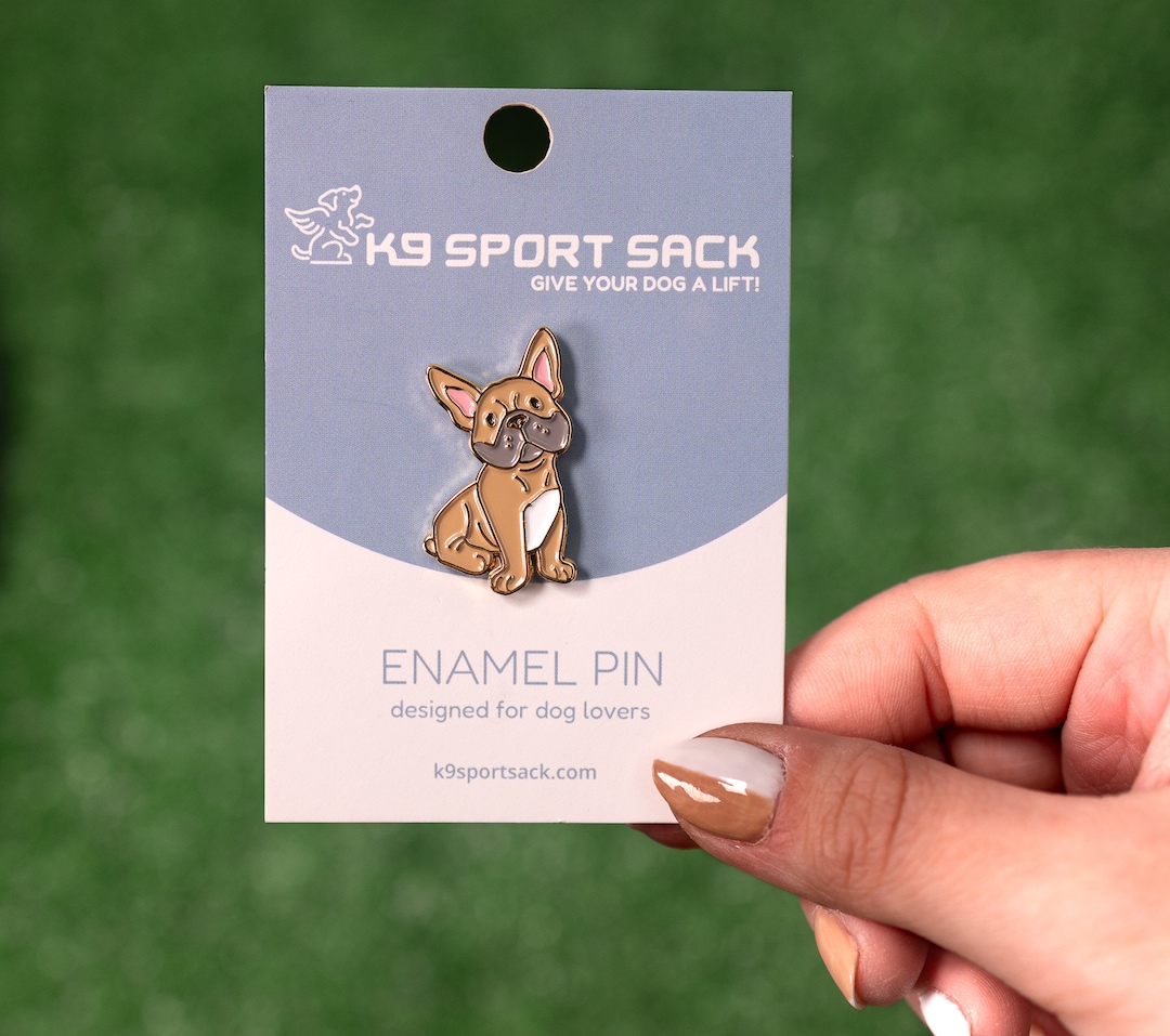 Frenchie Enamel Pin | Dog Accessories - Etsy