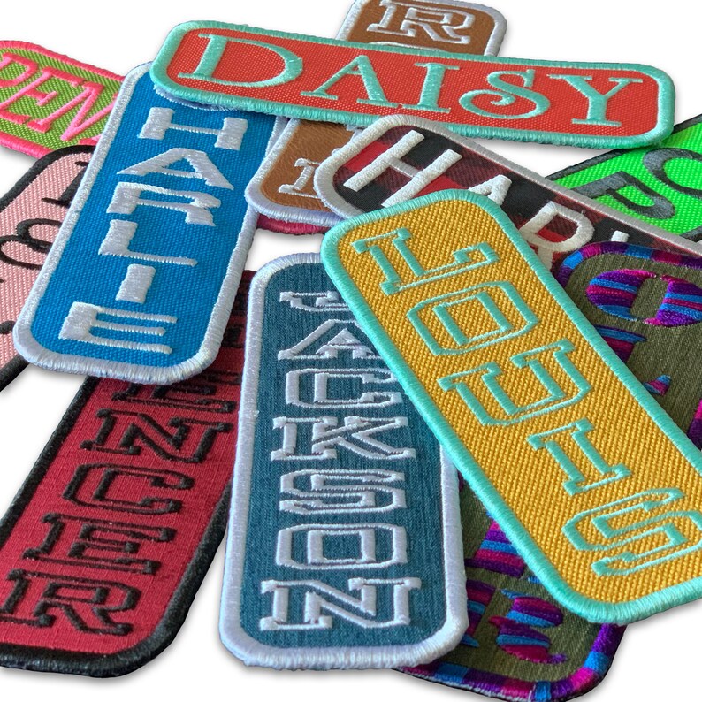 Custom Name Patch vertical Etsy