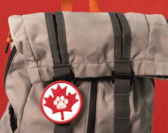 Embroidered Dog Patch | Canada Flag