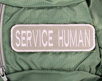 Embroidered Dog Patch | Service Human