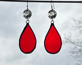 Crystal drop earrings