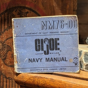 1964 GI Joe Navy Training Manual, Collectable, Figurines, Hassenfeld Bros, Toy Collectable, Vintage Toys, Vintage Books
