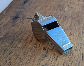 Vintage Boy Scouts of Canada Whistle, Collectable, Metal Whistle, Collectable Whistle, Gift, Decor