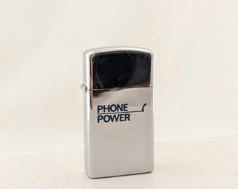 Zapalniczka Zippo w stylu vintage Slim „Phone Power”