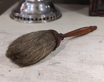 Antique Horse Hair Brush w/ Turned Wood Handle C.1880 11 - Ruby Lane