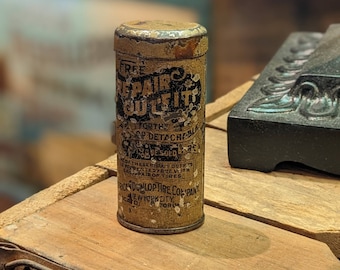 Kit de reparo de pneus Dunlop antigo em lata – Publicidade automotiva