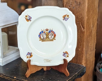 Plato conmemorativo de la coronación del rey Jorge VI de 1937