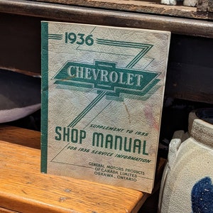 1936 Supplement to 1935 Chevrolet Shop Manual
