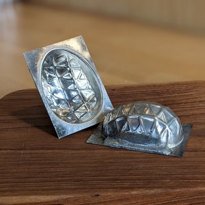 Vintage Metall Ei Schokoladenform