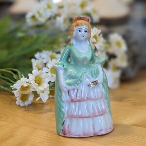 Vintage Occupied Japan Porcelain Figurine Dinner Bell