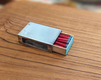 Vintage Sterling Silver Match Box Holder