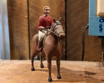 1930's Folk Art Horse and Rider