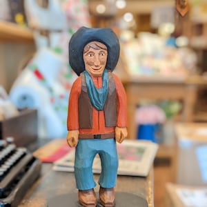 Quebec Carving of a Cowboy