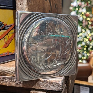 Sterling Silver Square Compact 138.8 Grams