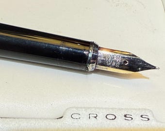 ヴィンテージ クロス 万年筆：1/20 10金張り、14金ペン先 - 箱入り