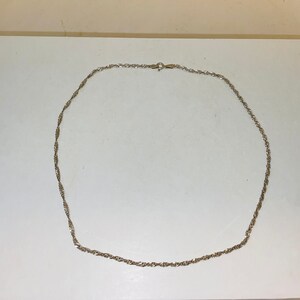 Vintage Sterling Silver Singapore Chain