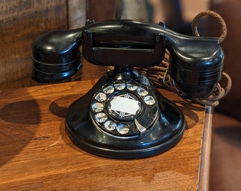 Vintage 1930&#39;s Automatic Electric A1 Highboy Monophone, Vintage Phone, Retro Decor, Collectable, Gift for Her, Gift for Him, Home Decor