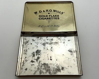Vintage Gold Flake Flat 50 latas de tabaco Portugal