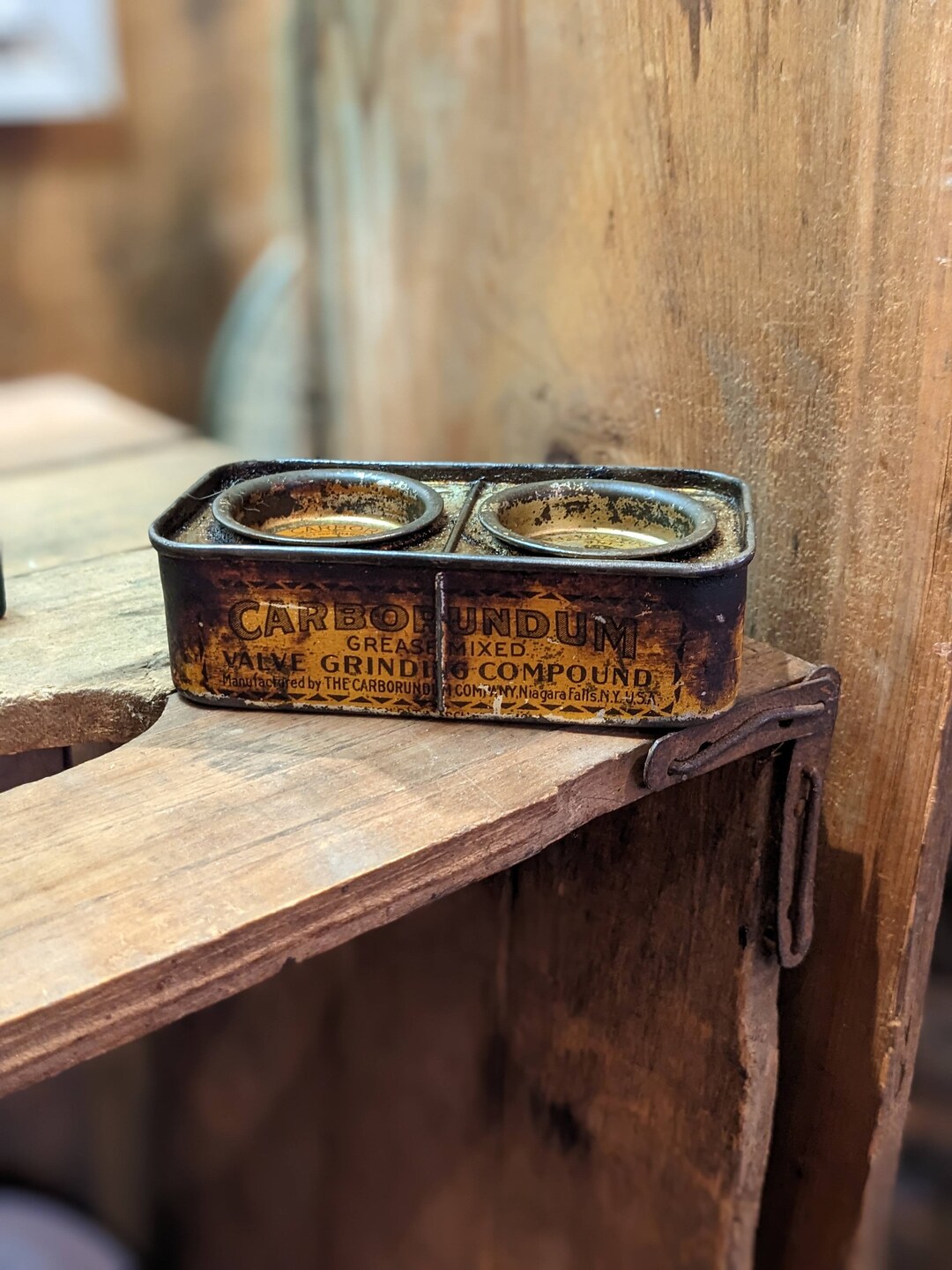 1919 Carborundum Valve Grinding Compound Tin Etsy