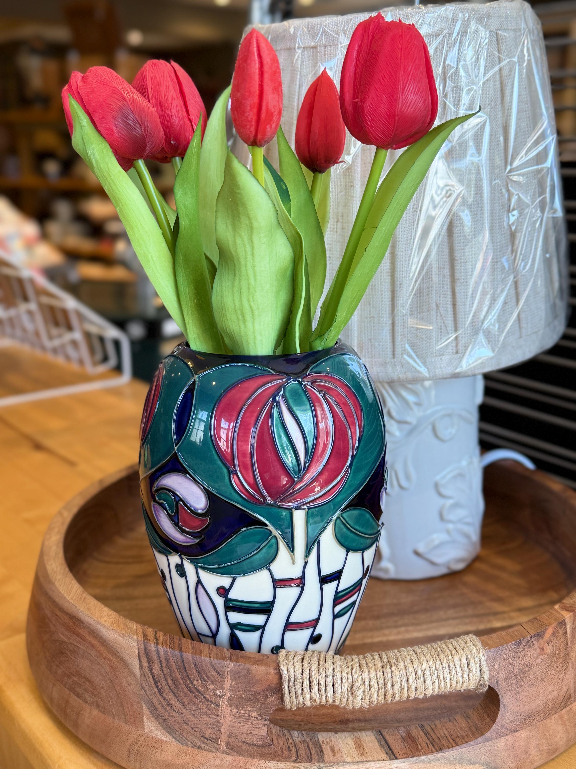Moorcroft style vase - Etsy 日本