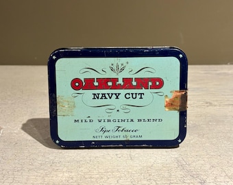 Vintage Oakland Navy Cut Tobacco Tin from Denmark