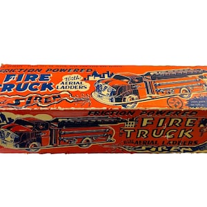 Vintage Marx Friction Power Fire Truck (Box Only)